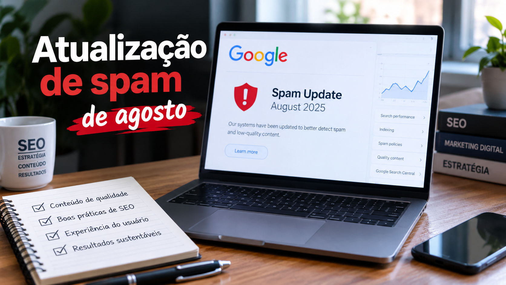Atualização de spam